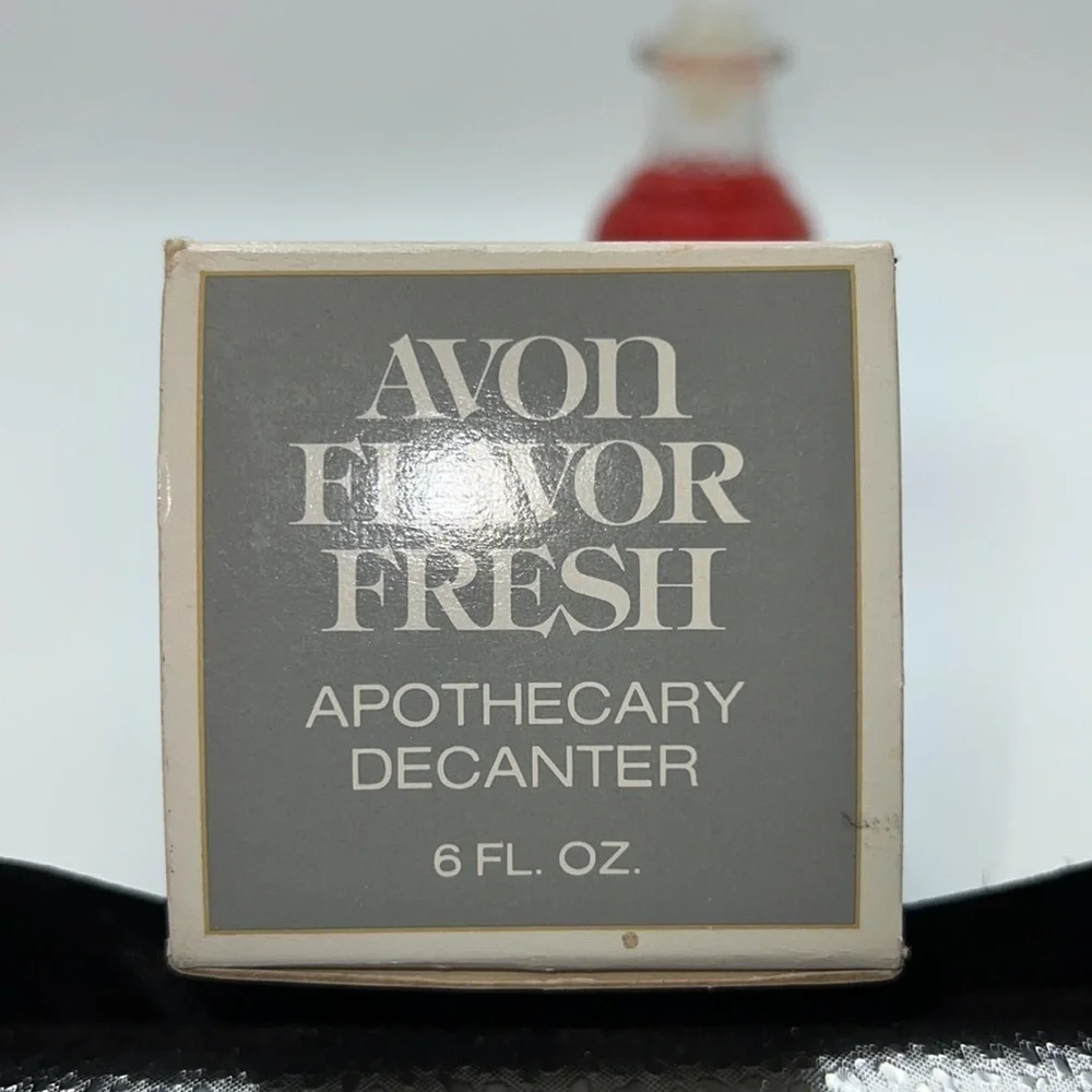 AVON FLAVOR FRESH APOTHECARY DECANTER 6oz VINTAGE IN BOX